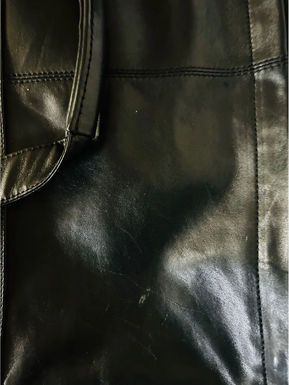 Vintage Pelle Studio Black Leather Briefcase Laptop Bag Unused